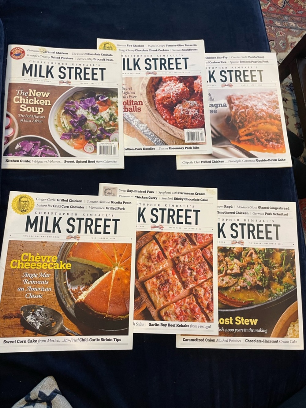 Chris Kimball’s Milk Street magazine,  1 issue from 2018 and 5 issues from 2020
